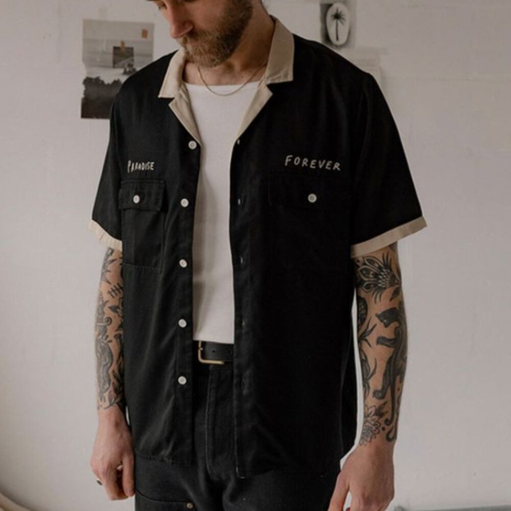 Paradise Forever Bowling Shirt